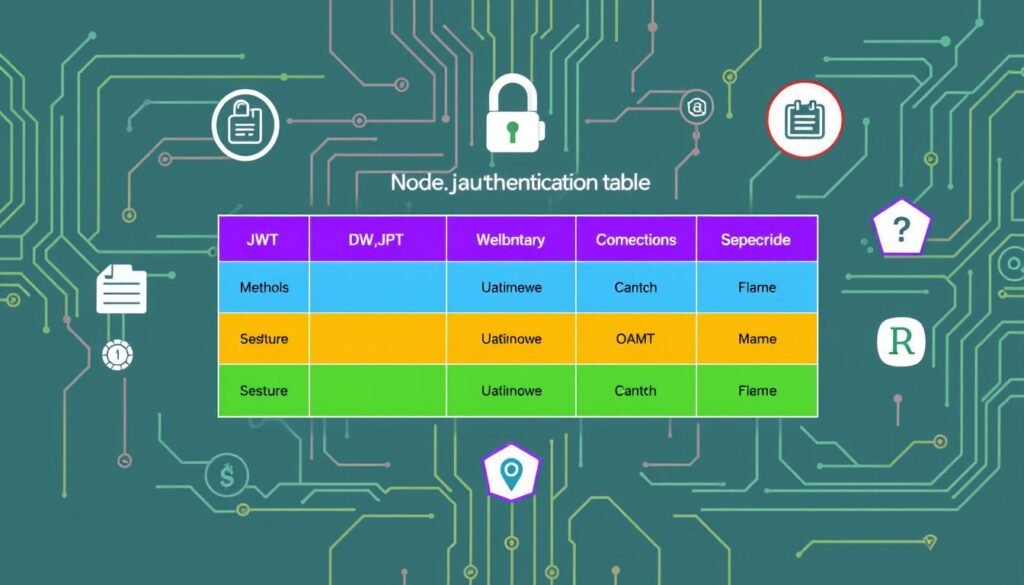 Which of the following code can you set in node.js for authentication of table access